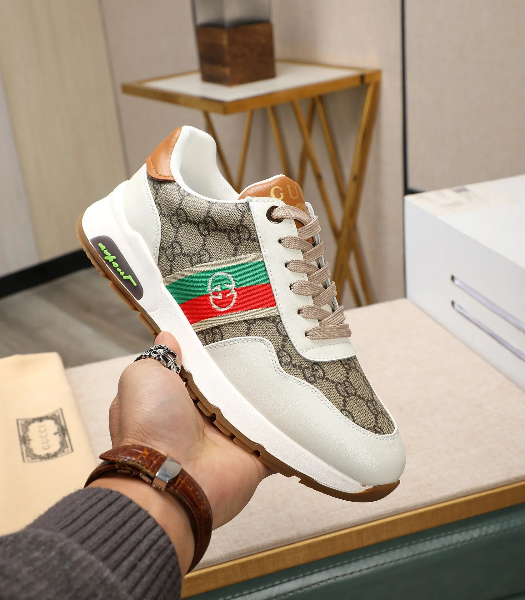 Men's men's shoes💰460 GUCCI🔍🔍2023 latest model On sale at the same time at the counter, original calfskin imported from Italy, genuine leather lining, (high-end, luxury, and class) exquisite workmanship, soles: original soles specially provided by the original factory, ⚠Exclusive double-layer movable molded soles are super comfortable⚠, real photos🎬The real ones are better🔍🔍"High quality·Follow the order" code number 38-44